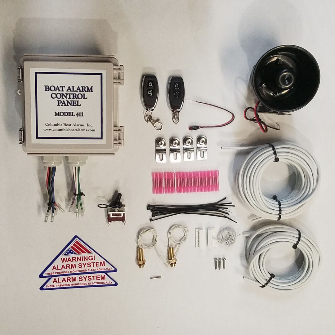 Wired Alarm Package with Sensors Columbia Boat Alarms