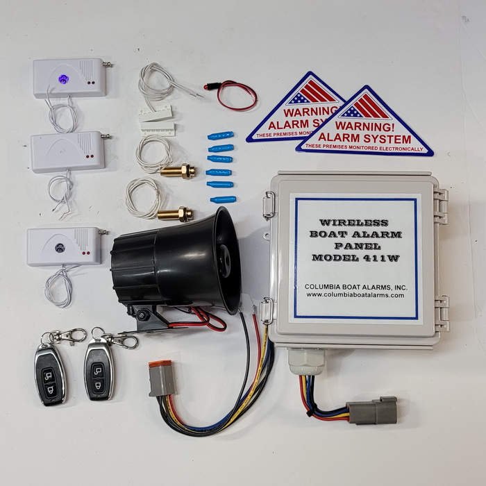 Boat Security System built for boats. Wired and wireless options available.